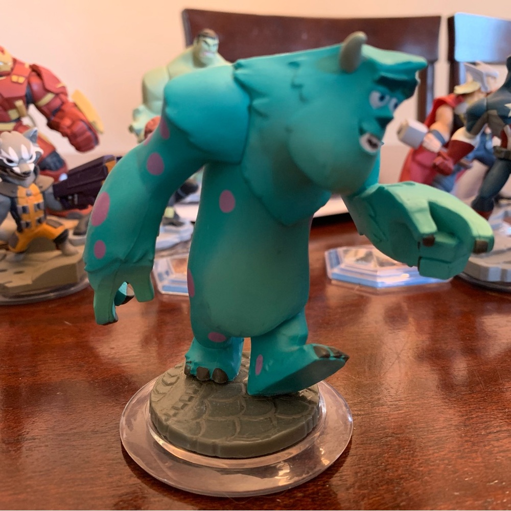 Disney Infinity Monsters Inc Figure Toy - Blue and Pink - Sully